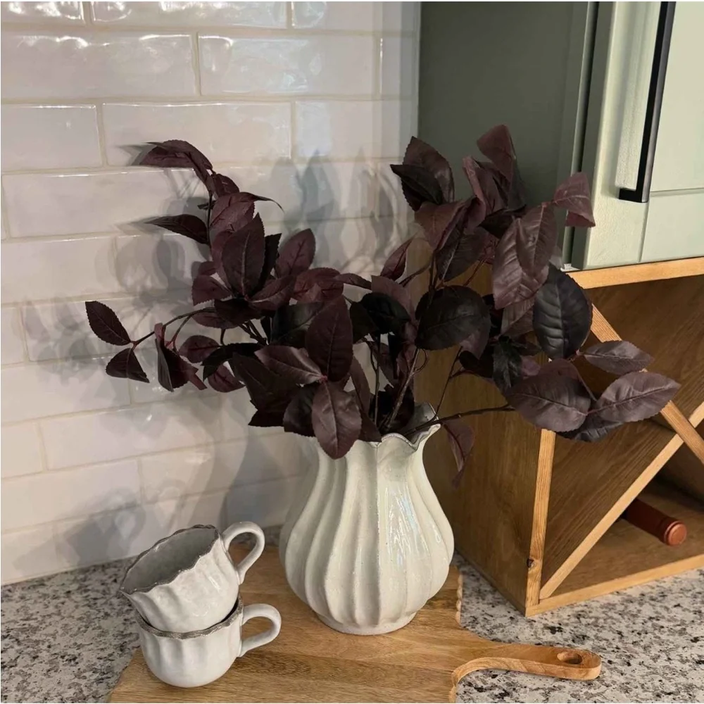 Artificial Black Plum Leaf Stem 25”- Hearth & Hand with Magnolia